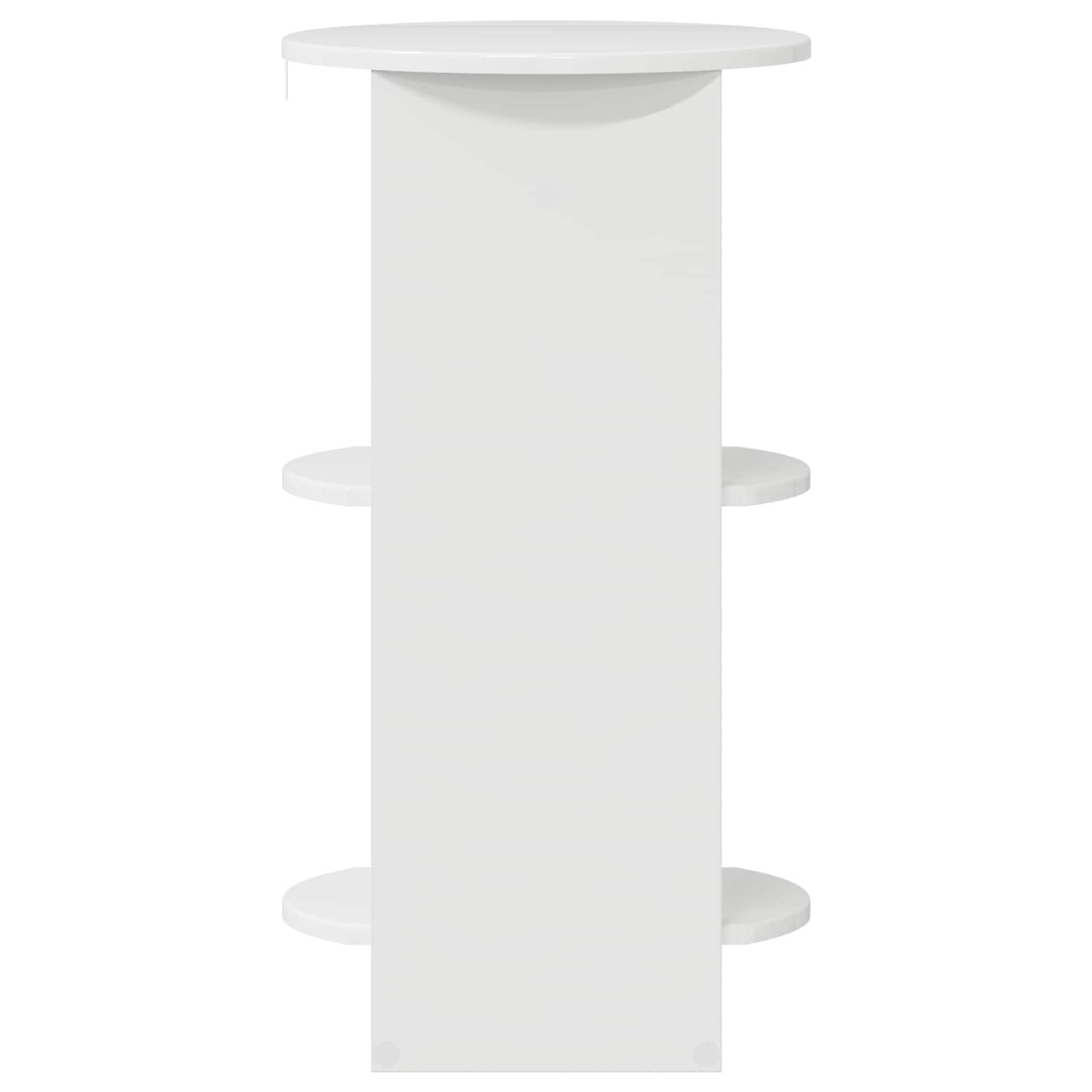 vidaXL Side Cabinet High Gloss White Engineered Wood