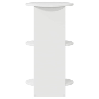vidaXL Side Cabinet High Gloss White Engineered Wood