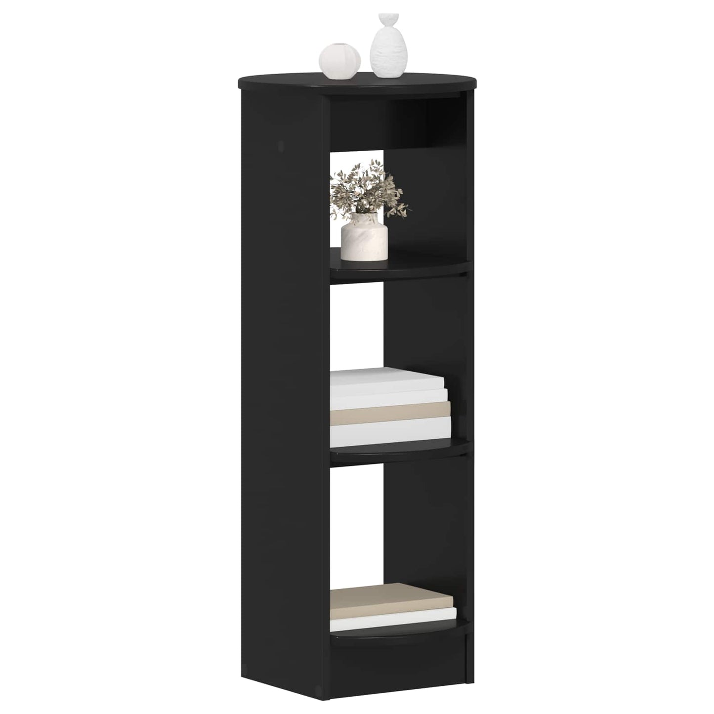 vidaXL Side Cabinet Black 40 x 40 x 100 cm Engineered Wood