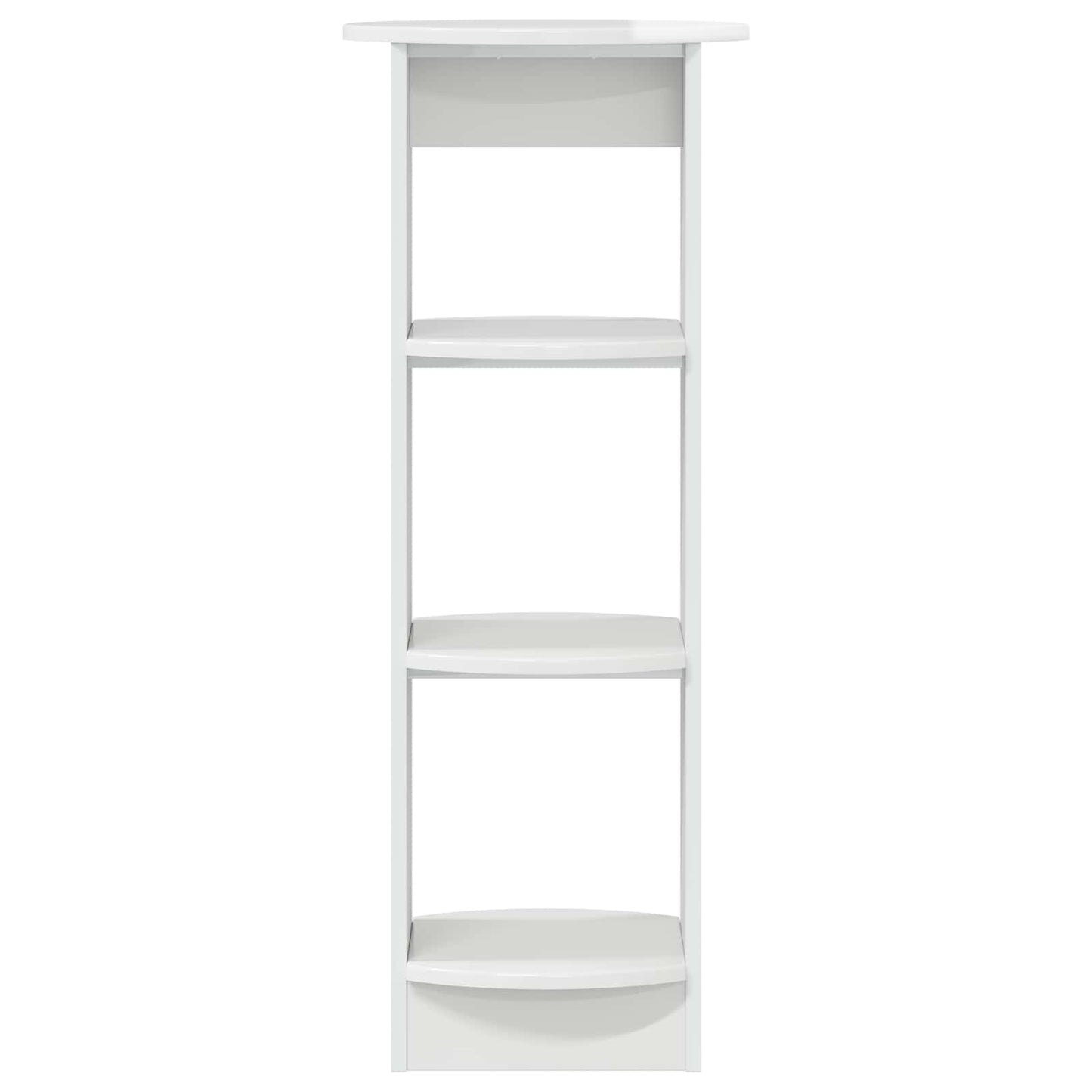 vidaXL Side Cabinet High Gloss White 40 x 40 x 100 cm Engineered Wood