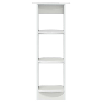 vidaXL Side Cabinet High Gloss White 40 x 40 x 100 cm Engineered Wood