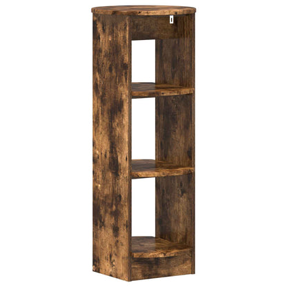 vidaXL Side Cabinet Smoked Oak 40 x 40 x 100 cm Engineered Wood