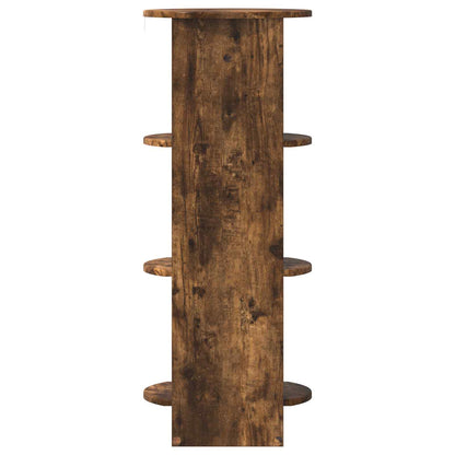 vidaXL Side Cabinet Smoked Oak 40 x 40 x 100 cm Engineered Wood