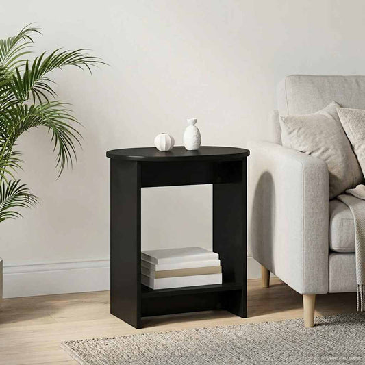 vidaXL Side Table Black 50 x 39,5 x 55 cm Engineered Wood