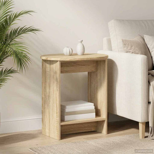 vidaXL Side Table Sonoma Oak 50 x 39,5 x 55 cm Engineered Wood