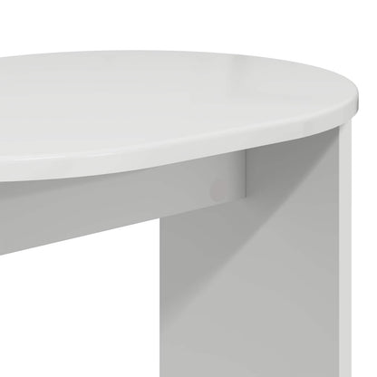 vidaXL Side Table High Gloss White 50 x 39,5 x 55 cm Engineered Wood