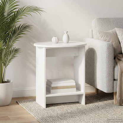 vidaXL Side Table High Gloss White 50 x 39,5 x 55 cm Engineered Wood