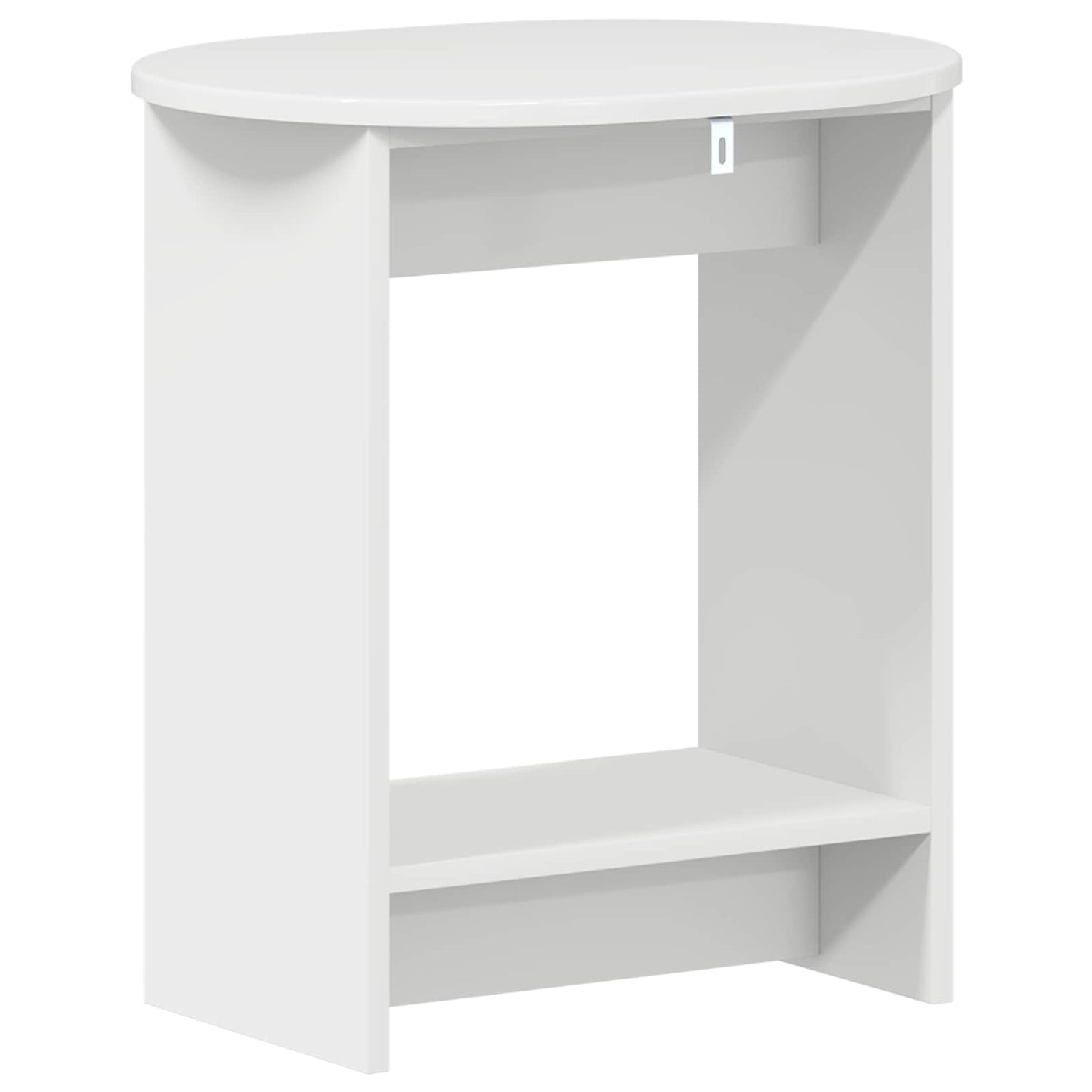 vidaXL Side Table High Gloss White 50 x 39,5 x 55 cm Engineered Wood