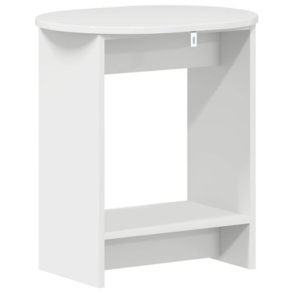 vidaXL Side Table High Gloss White 50 x 39,5 x 55 cm Engineered Wood