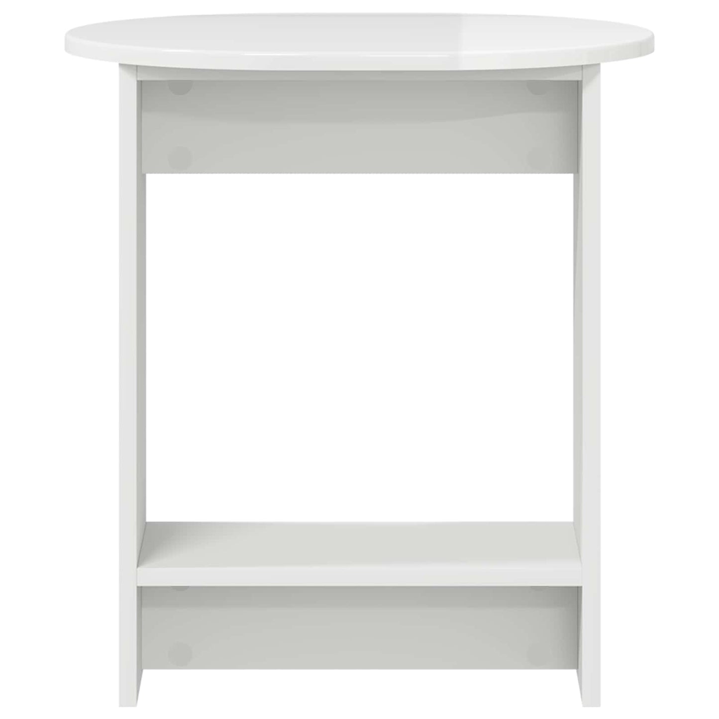vidaXL Side Table High Gloss White 50 x 39,5 x 55 cm Engineered Wood