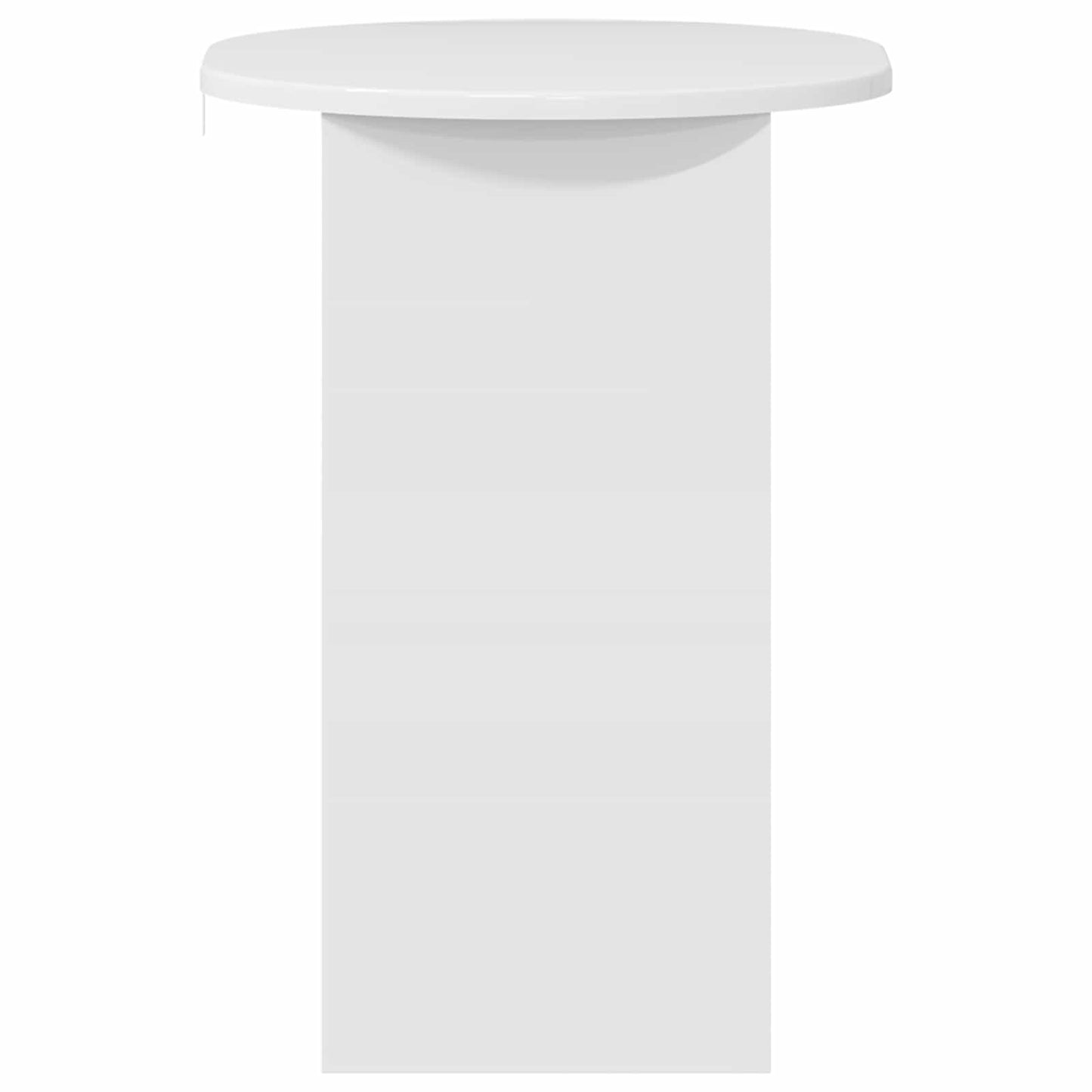 vidaXL Side Table High Gloss White 50 x 39,5 x 55 cm Engineered Wood