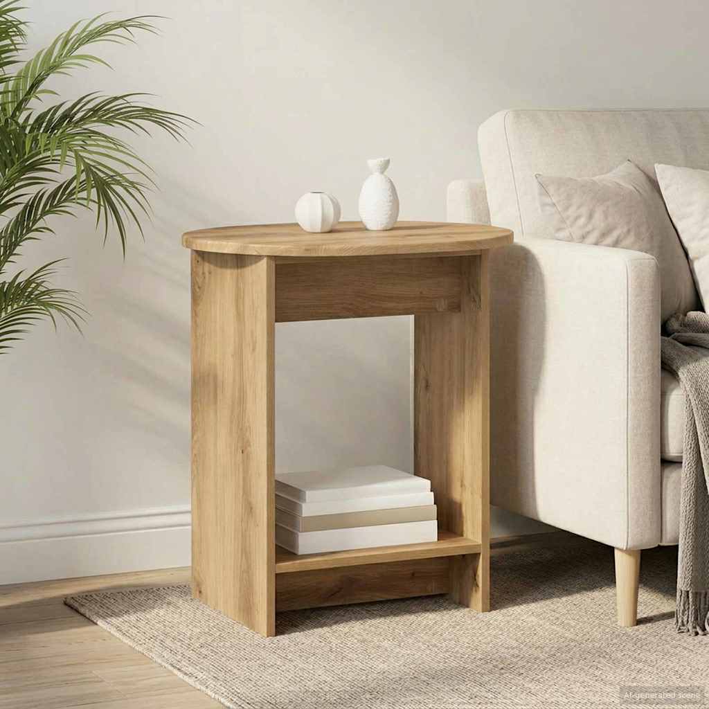 vidaXL Side Table Artisan Oak 50 x 39,5 x 55 cm Engineered Wood