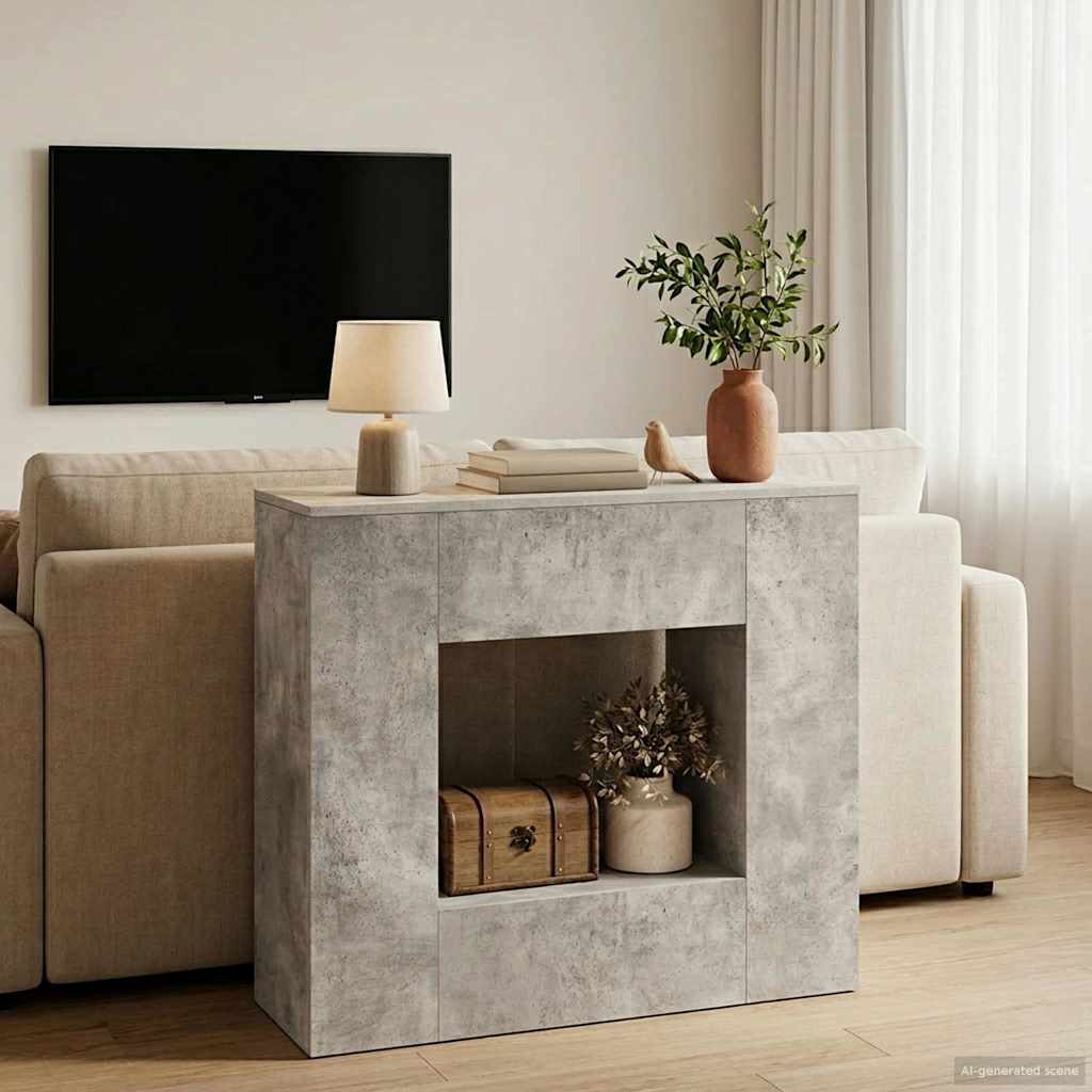 vidaXL Concrete Grey 82 x 29 x 74 cm