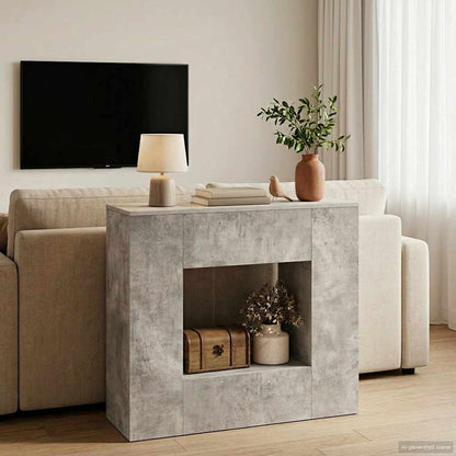 vidaXL Concrete Grey 82 x 29 x 74 cm