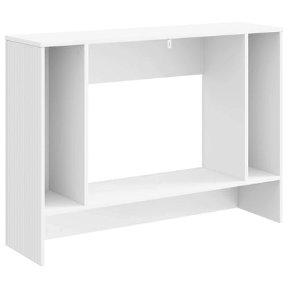 vidaXL Console Table Striped White 101 x 29 x 74 cm Engineered Wood