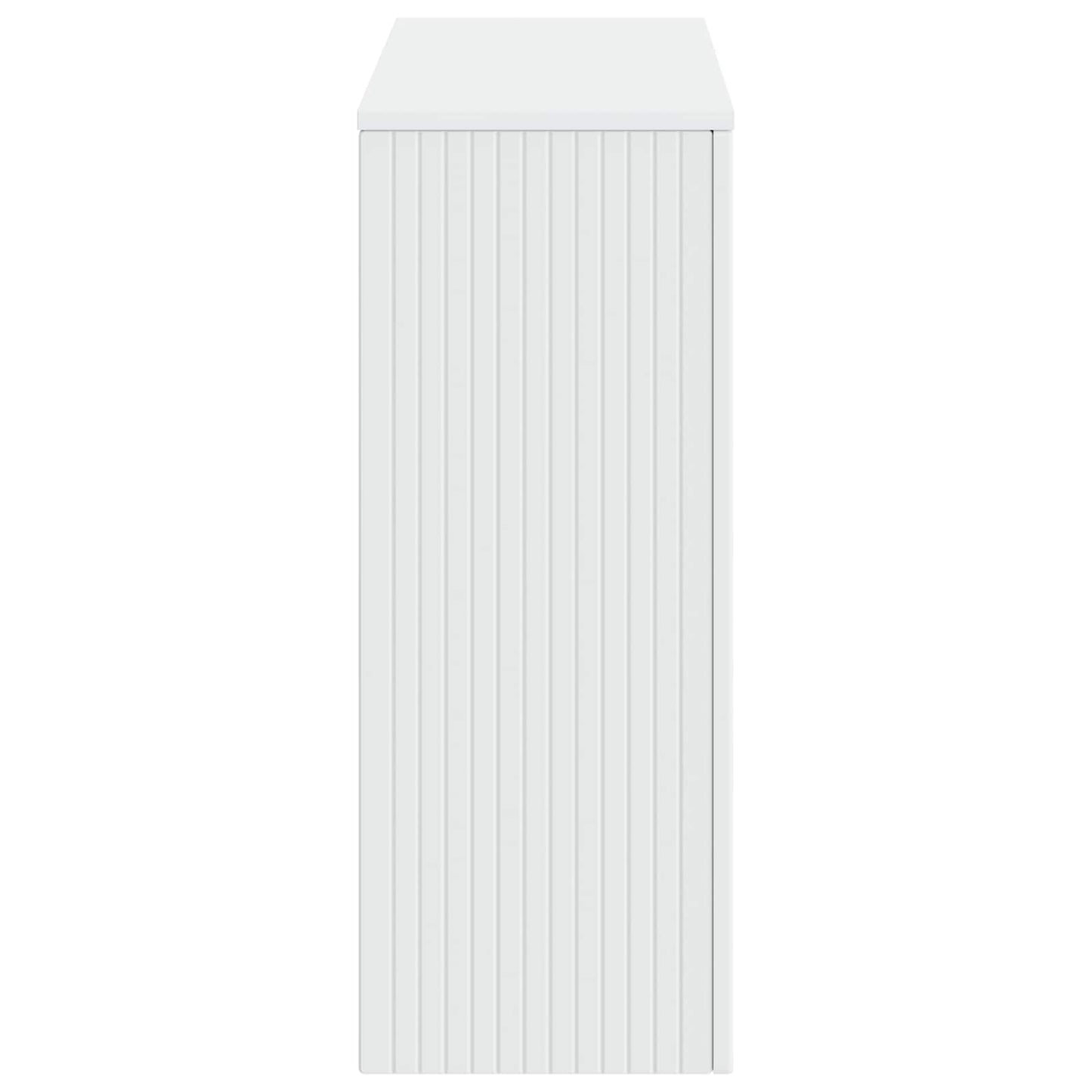 vidaXL Console Table Striped White 101 x 29 x 74 cm Engineered Wood