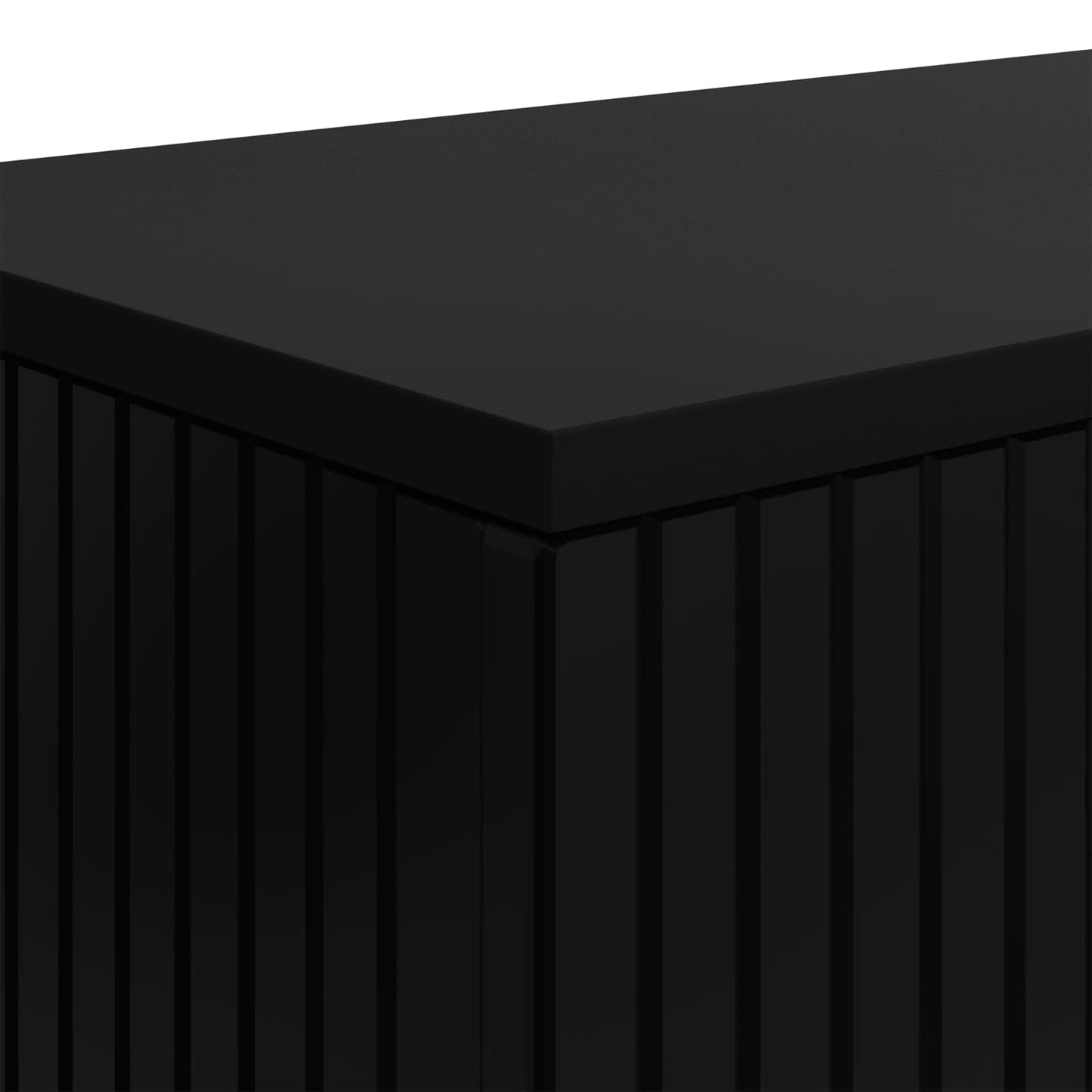 vidaXL Console Table Black 101 x 29 x 74 cm Engineered Wood