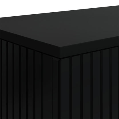 vidaXL Console Table Black 101 x 29 x 74 cm Engineered Wood