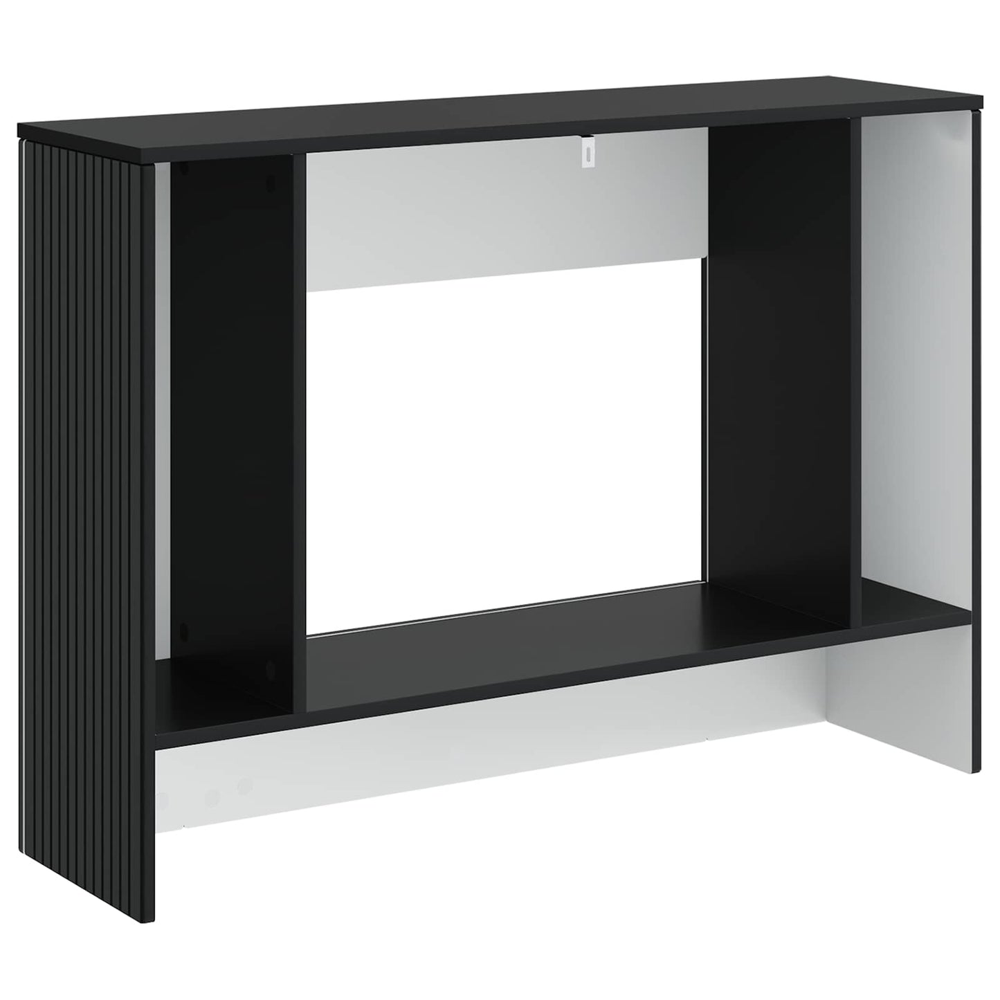 vidaXL Console Table Striped Black 101 x 29 x 74 cm Engineered Wood