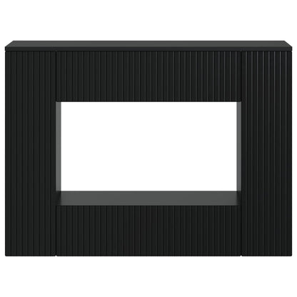 vidaXL Console Table Striped Black 101 x 29 x 74 cm Engineered Wood