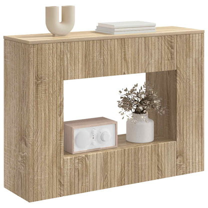 vidaXL Console Table Sonoma Oak 101 x 29 x 74 cm Engineered Wood