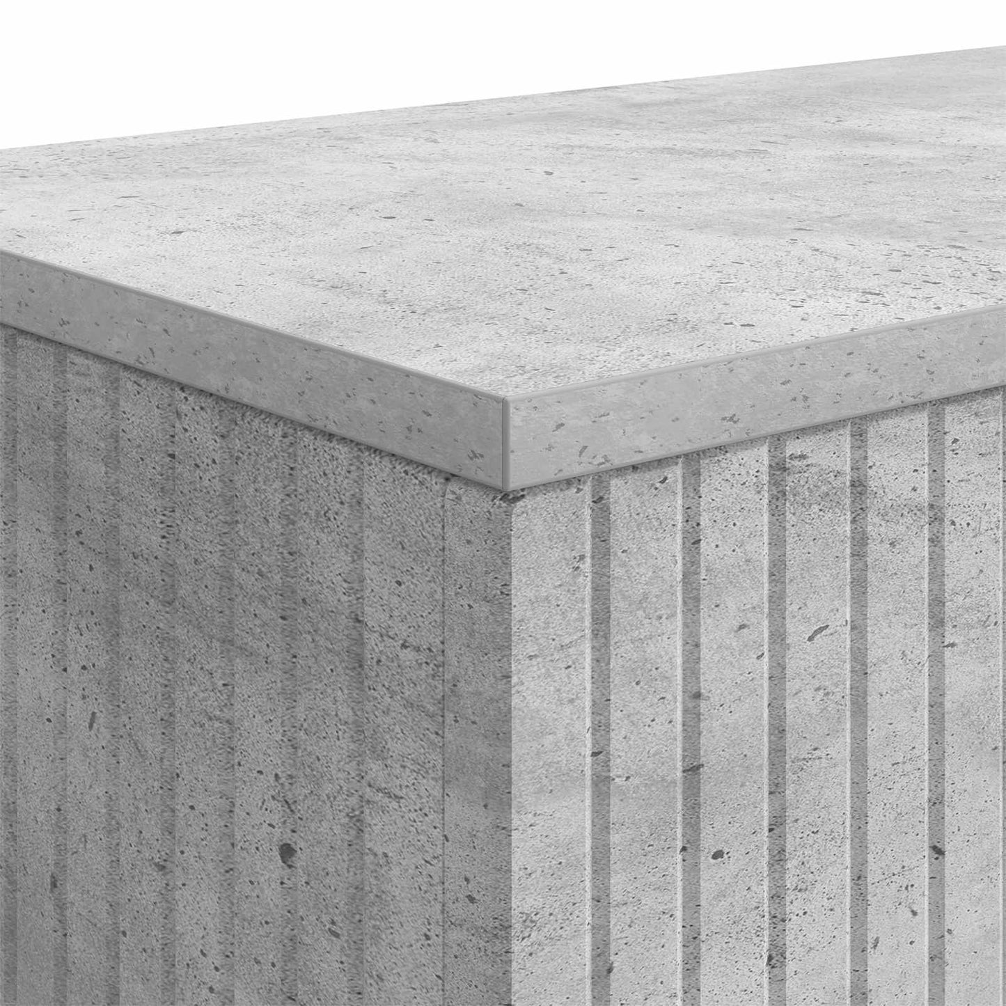 vidaXL Console Table Concrete Grey 101 x 29 x 74 cm Engineered Wood