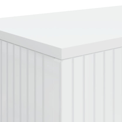 vidaXL Console Table High Gloss White 101 x 29 x 74 cm Engineered Wood
