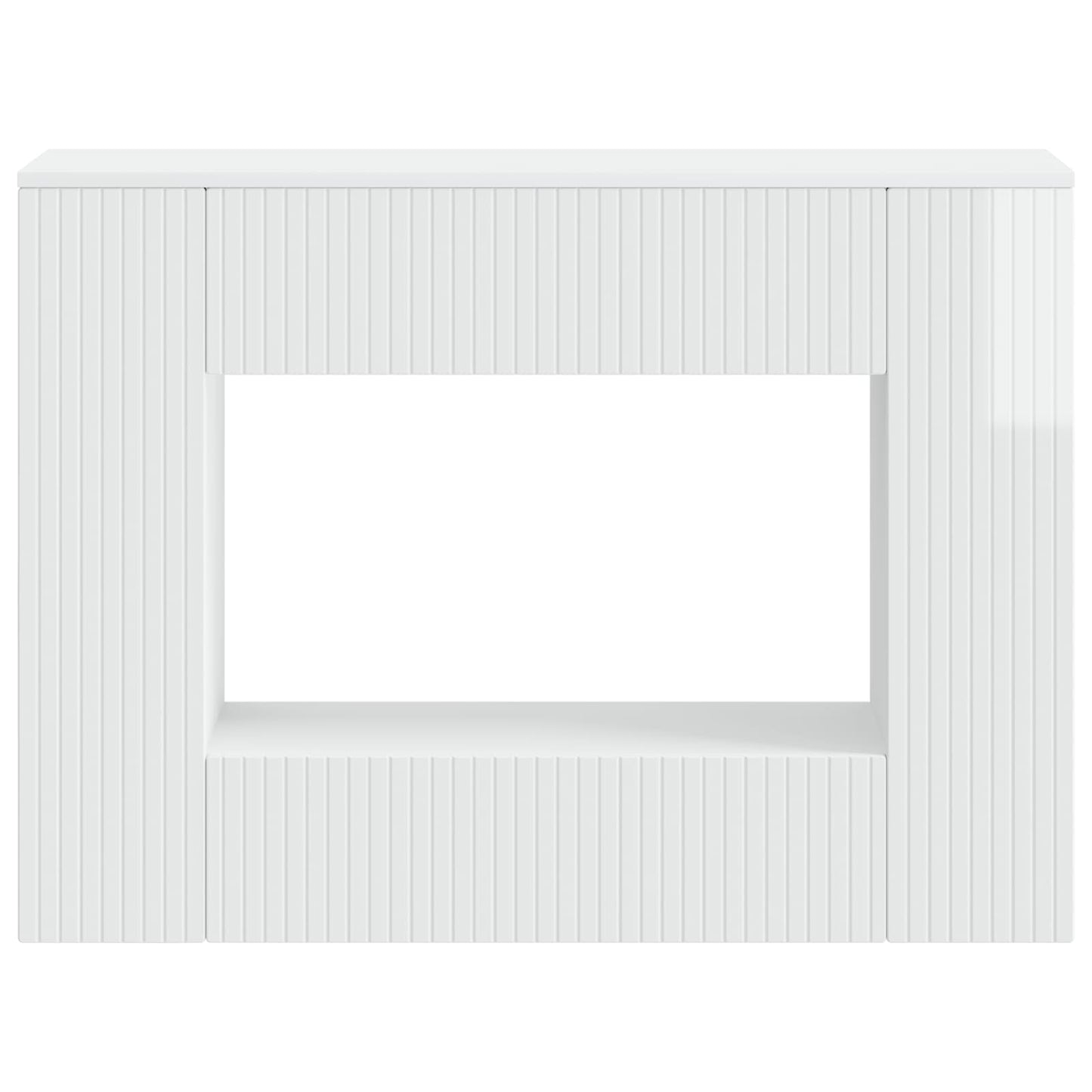 vidaXL Console Table High Gloss White 101 x 29 x 74 cm Engineered Wood