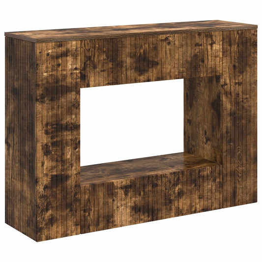 vidaXL Console Table Smoked Oak 101 x 29 x 74 cm Engineered Wood