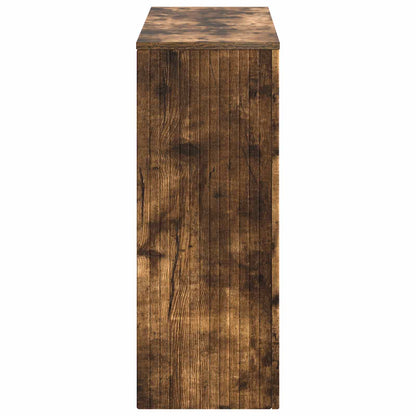 vidaXL Console Table Smoked Oak 101 x 29 x 74 cm Engineered Wood