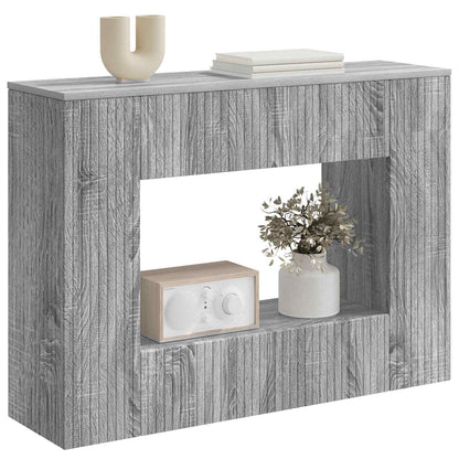 vidaXL Console Table Grey Sonoma 101 x 29 x 74 cm Engineered Wood