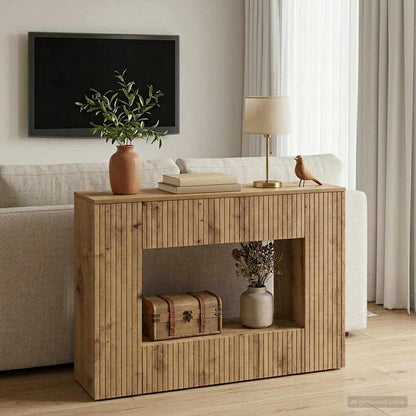 vidaXL Console Table Artisan Oak 101 x 29 x 74 cm Engineered Wood