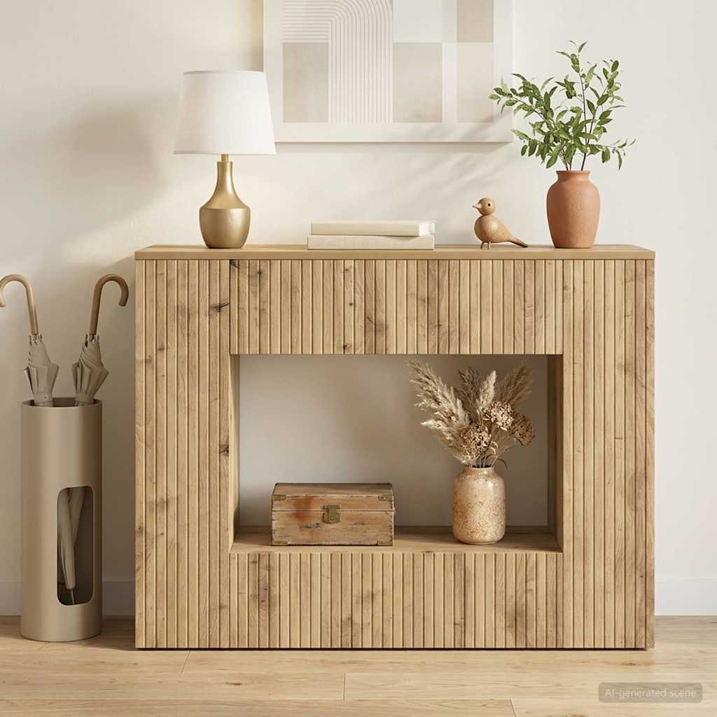 vidaXL Console Table Artisan Oak 101 x 29 x 74 cm Engineered Wood