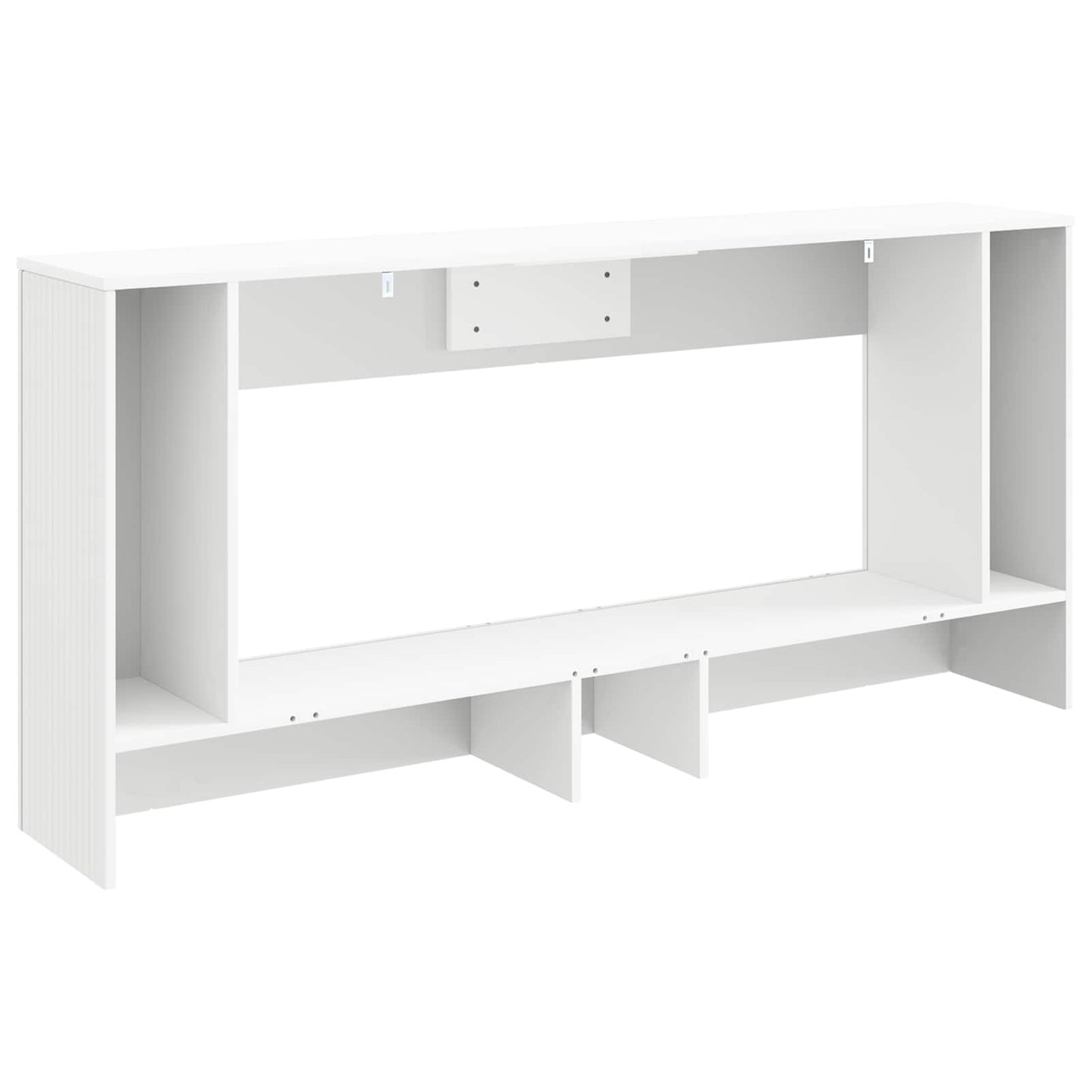 vidaXL Console Table Striped White 155 x 29 x 74 cm Engineered Wood
