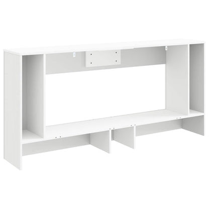 vidaXL Console Table Striped White 155 x 29 x 74 cm Engineered Wood