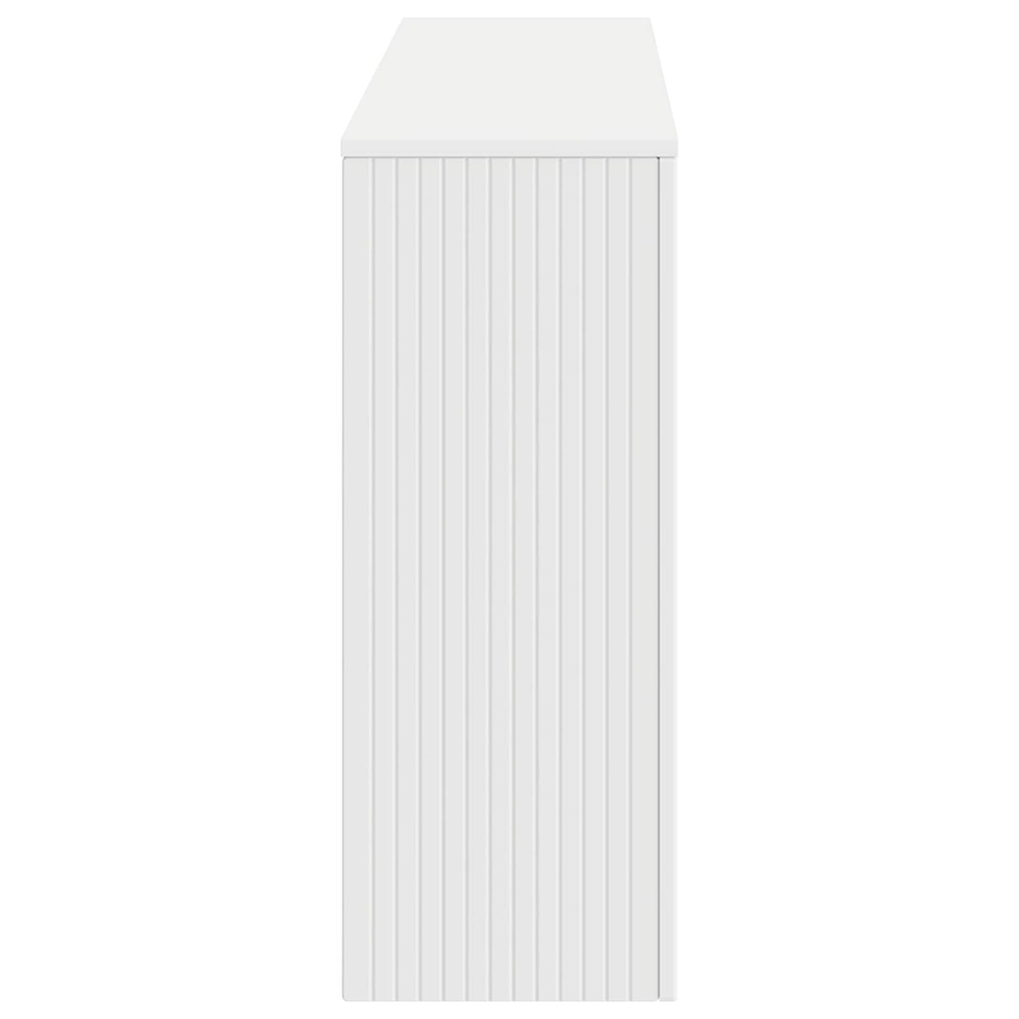 vidaXL Console Table Striped White 155 x 29 x 74 cm Engineered Wood