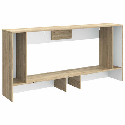 vidaXL Console Table Sonoma Oak 155 x 29 x 74 cm Engineered Wood