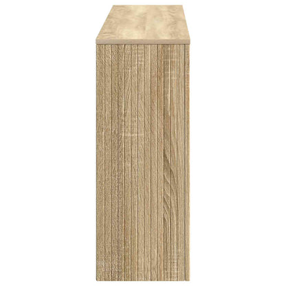 vidaXL Console Table Sonoma Oak 155 x 29 x 74 cm Engineered Wood
