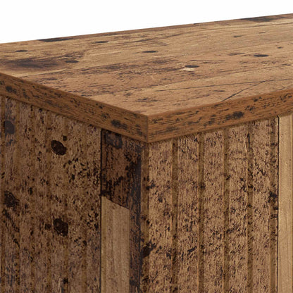 vidaXL Console Table Striped Old Wood 155 x 29 x 74 cm Engineered Wood