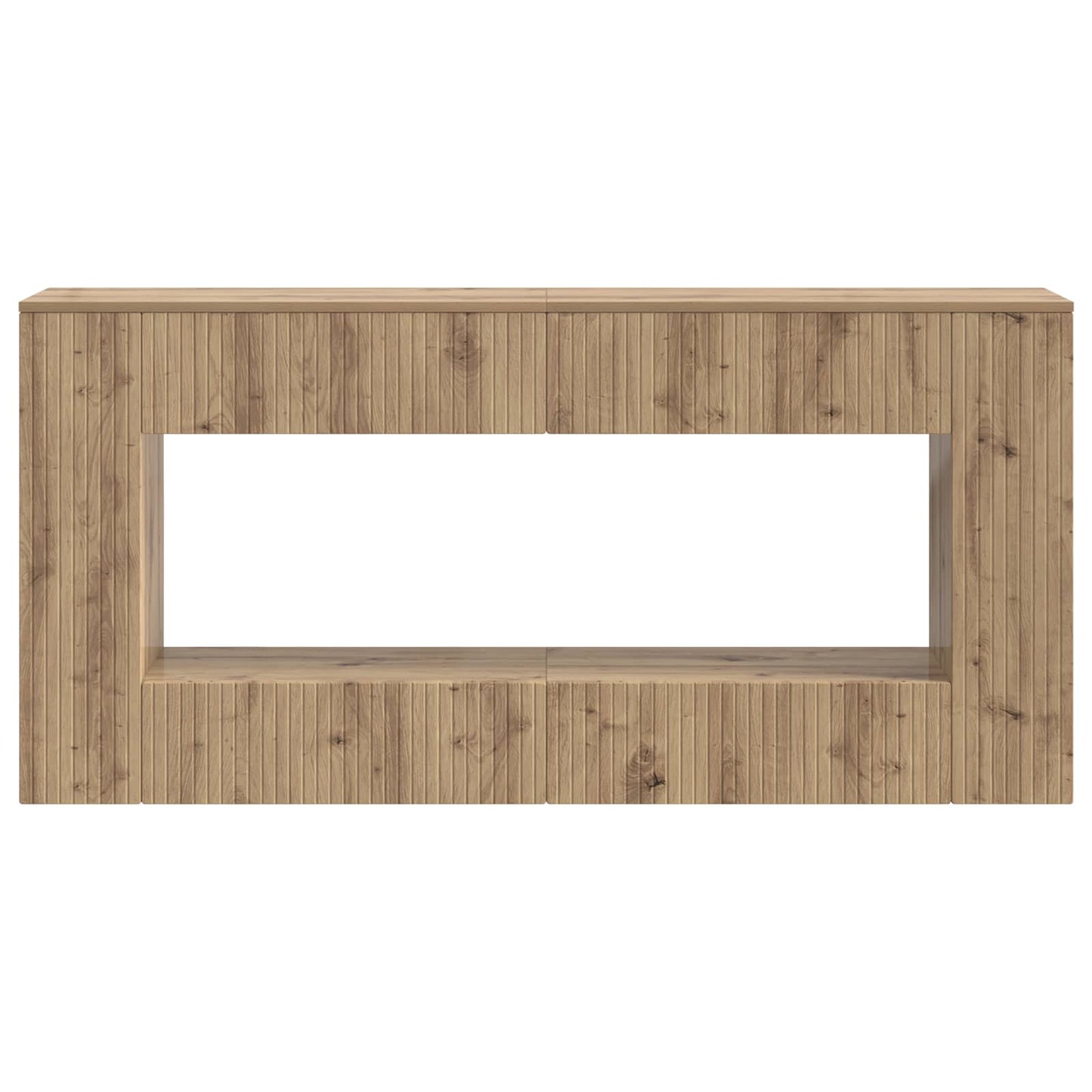 vidaXL Console Table Artisan Oak 155 x 29 x 74 cm Engineered Wood