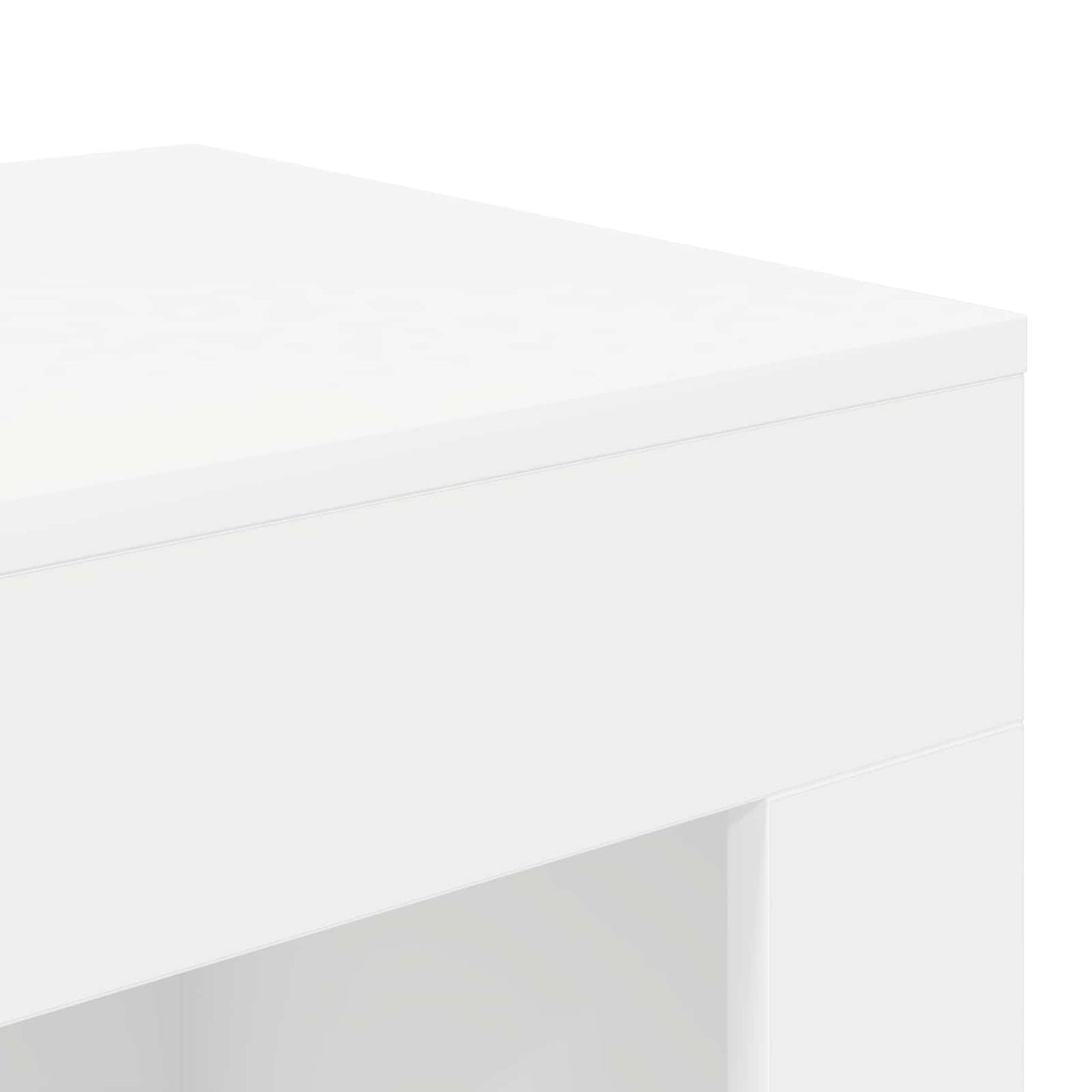 vidaXL Side Table White 60 x 40 x 65 cm Engineered Wood