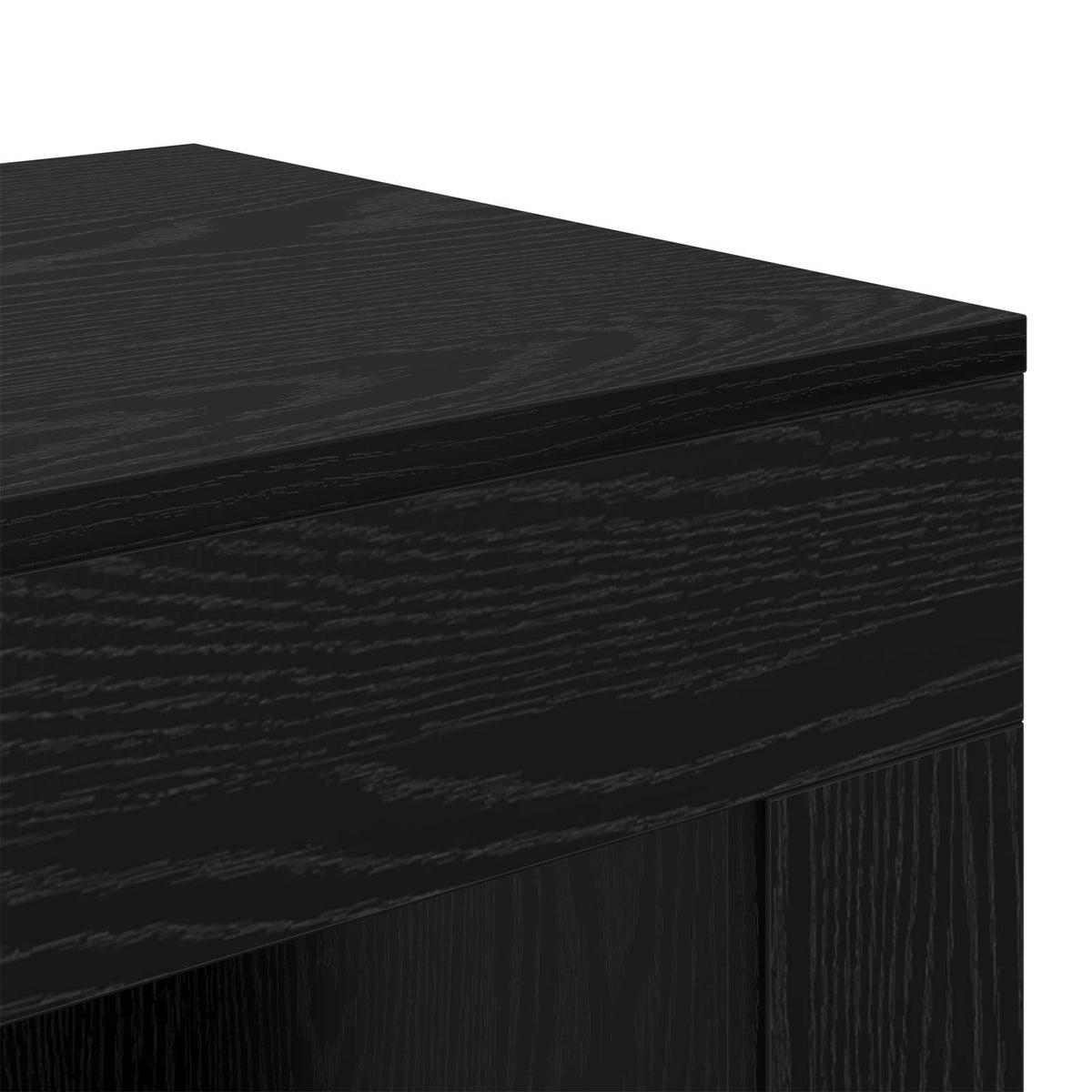 vidaXL Side Table Black Oak 60 x 40 x 65 cm Engineered Wood