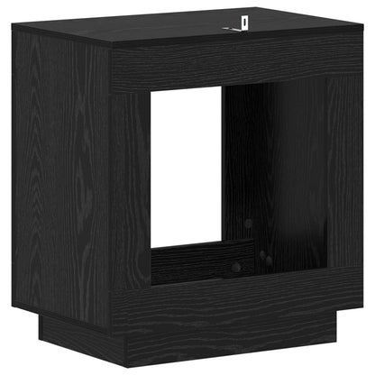vidaXL Side Table Black Oak 60 x 40 x 65 cm Engineered Wood