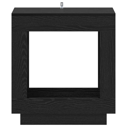 vidaXL Side Table Black Oak 60 x 40 x 65 cm Engineered Wood