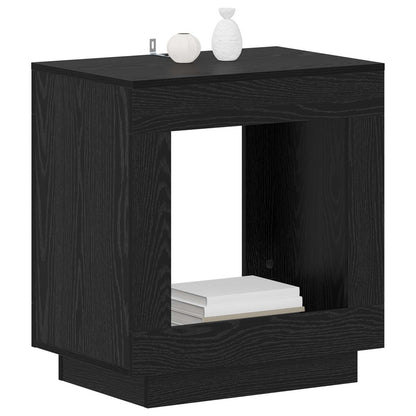 vidaXL Side Table Black Oak 60 x 40 x 65 cm Engineered Wood