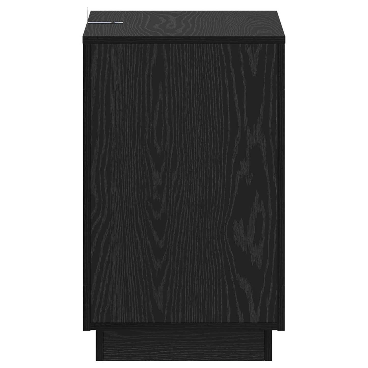 vidaXL Side Table Black Oak 60 x 40 x 65 cm Engineered Wood