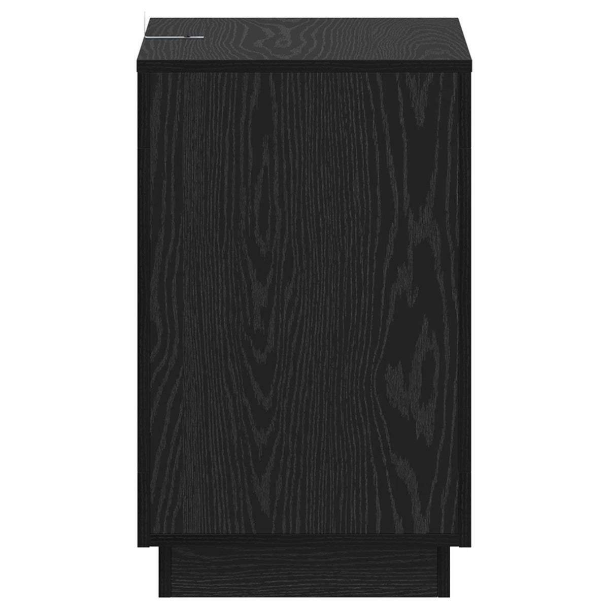 vidaXL Side Table Black Oak 60 x 40 x 65 cm Engineered Wood