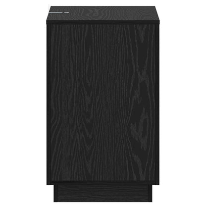 vidaXL Side Table Black Oak 60 x 40 x 65 cm Engineered Wood