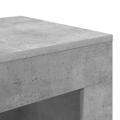 vidaXL Side Table Concrete Grey 60 x 40 x 65 cm Engineered Wood