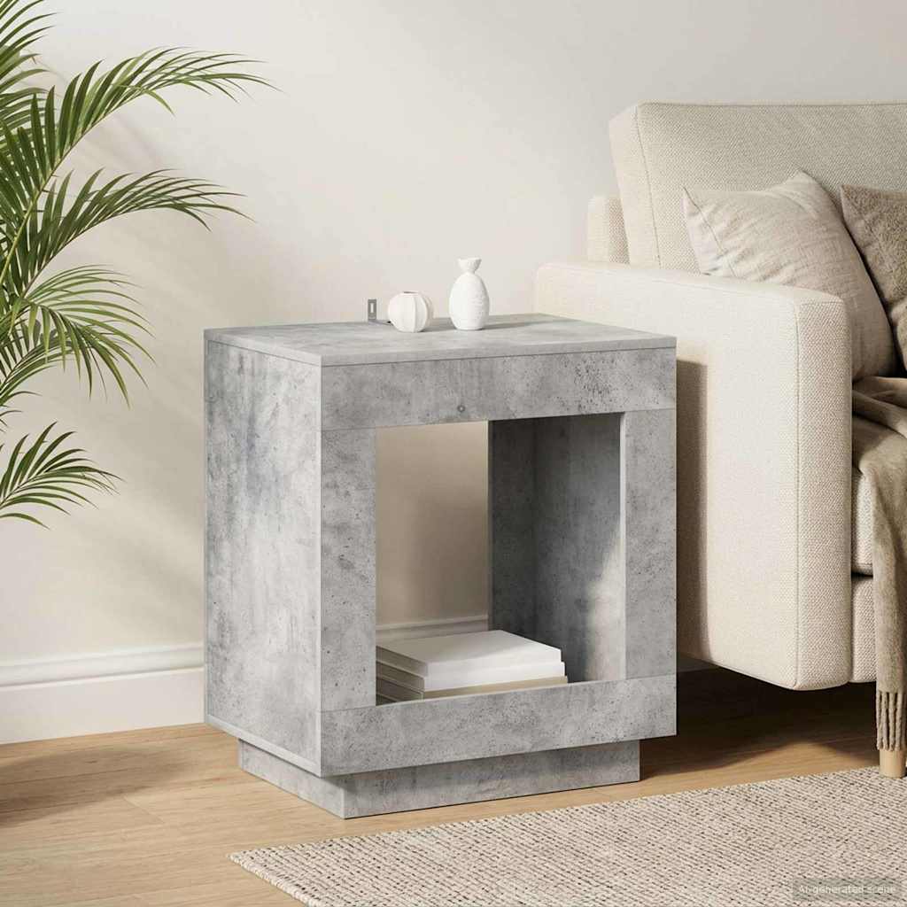 vidaXL Side Table Concrete Grey 60 x 40 x 65 cm Engineered Wood